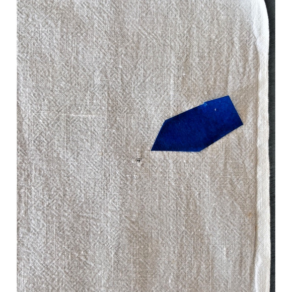 Vintage 1940s-50 SUNSHINE ROOSTER Hand-Embriodered Appliqué Tablecloth 36"x 34" - Picture 5 of 10